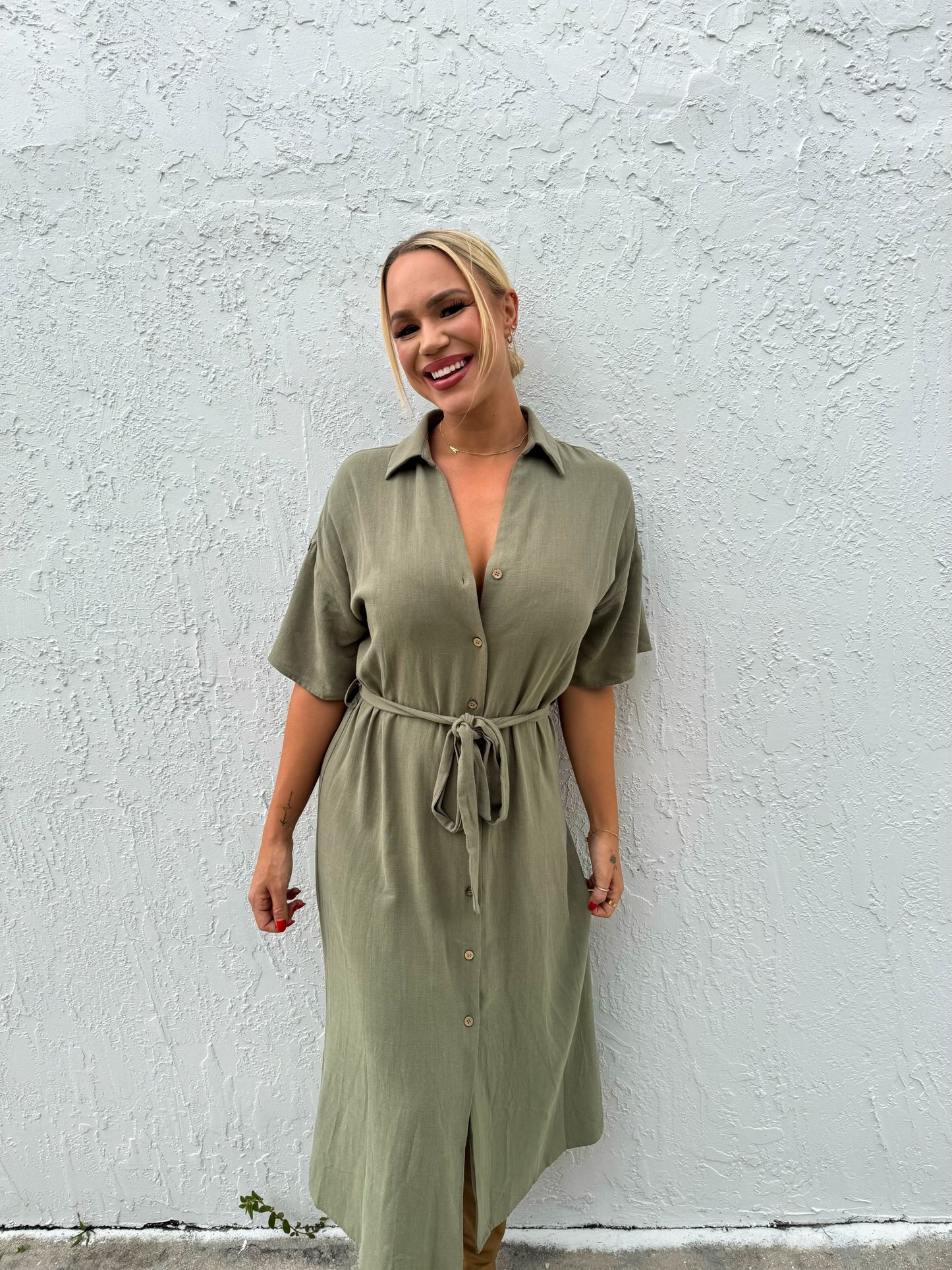 Hem & Thread Linen Dress