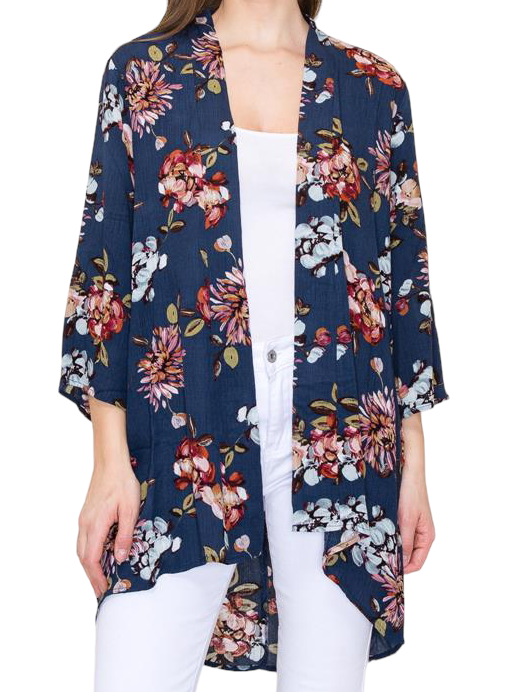 Top Floral Kimono