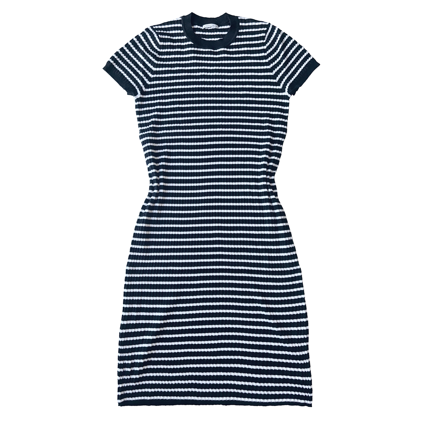 Stripped ribbed dress