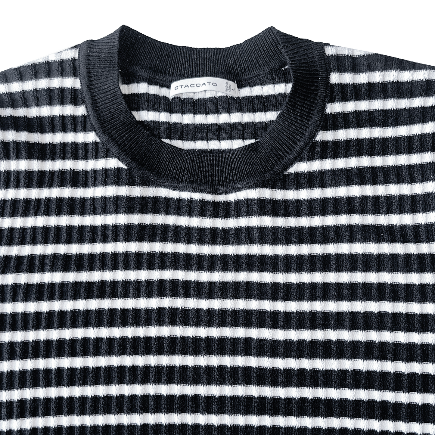 Stripped ribbed dress